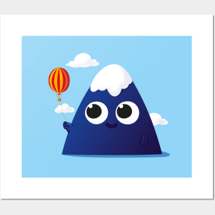 Mountain ballooning Posters and Art